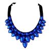 [Blue Drops] Women Acrylic Choker Necklace False Collar Removable Fake Collar