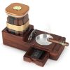 Cigar Humidor Cigar Ashtray Set Wooden Cigar Accessories Cigar Cutter Cigar Jar With Hygrometer Humidifier Cigar Gifts for Men