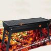 Portable Foldable Outdoor Barbecue Stove Charcoal Barbecue Stove Terrace Camping Picnic Burner Portable Home Use