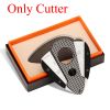 Galiner Cigarette Cigar Lighter Cutter Set Tobacco Windproof Torch 1 Jet Lighter Metal Cigar Cutter Knife Cutting Tool