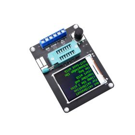 New Version GM328A Transistor Tester Diode Capacitance ESR Voltage Frequency Meter PWM Square Wave Signal Generator Soldering (Color: English version)