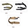 1PC Double Point Multi-Task Tactical Rope Multi-Mission Rifle Sling Gun Strap System Mount Set Solid